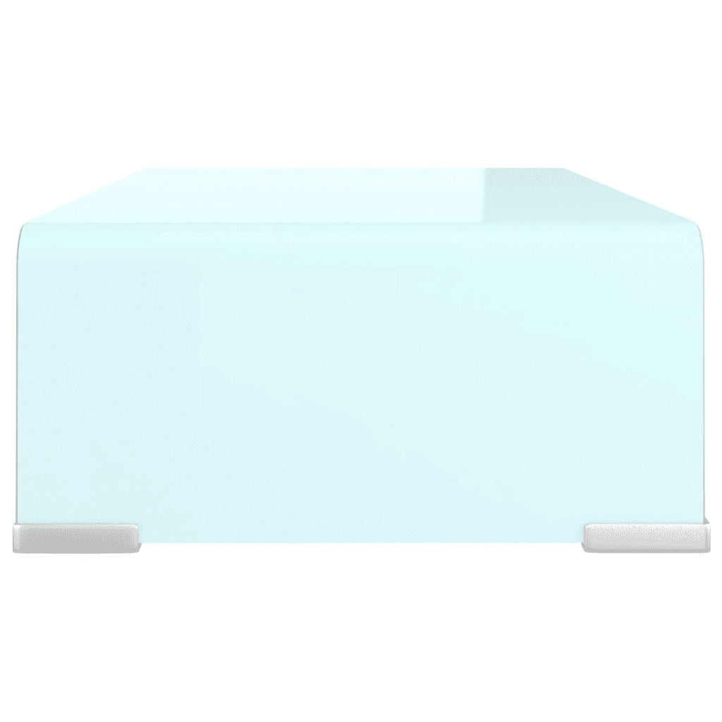 Supporto TV / Rialzo Monitor in Vetro Verde 40x25x11 cm 244142