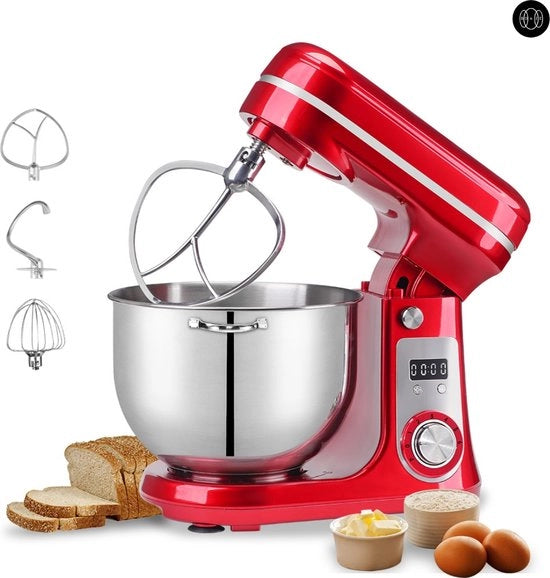 Impastatrice - Mixatore - Kneader - Rosso/6L/3 Testine/Biolomix