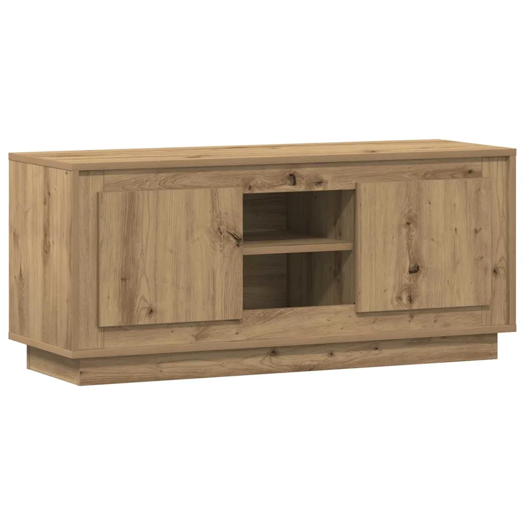 Mobile TV-Credenza per TV-Console TV Rovere artigianale 102 x 35 x 45 cm Legno multistrato 325863