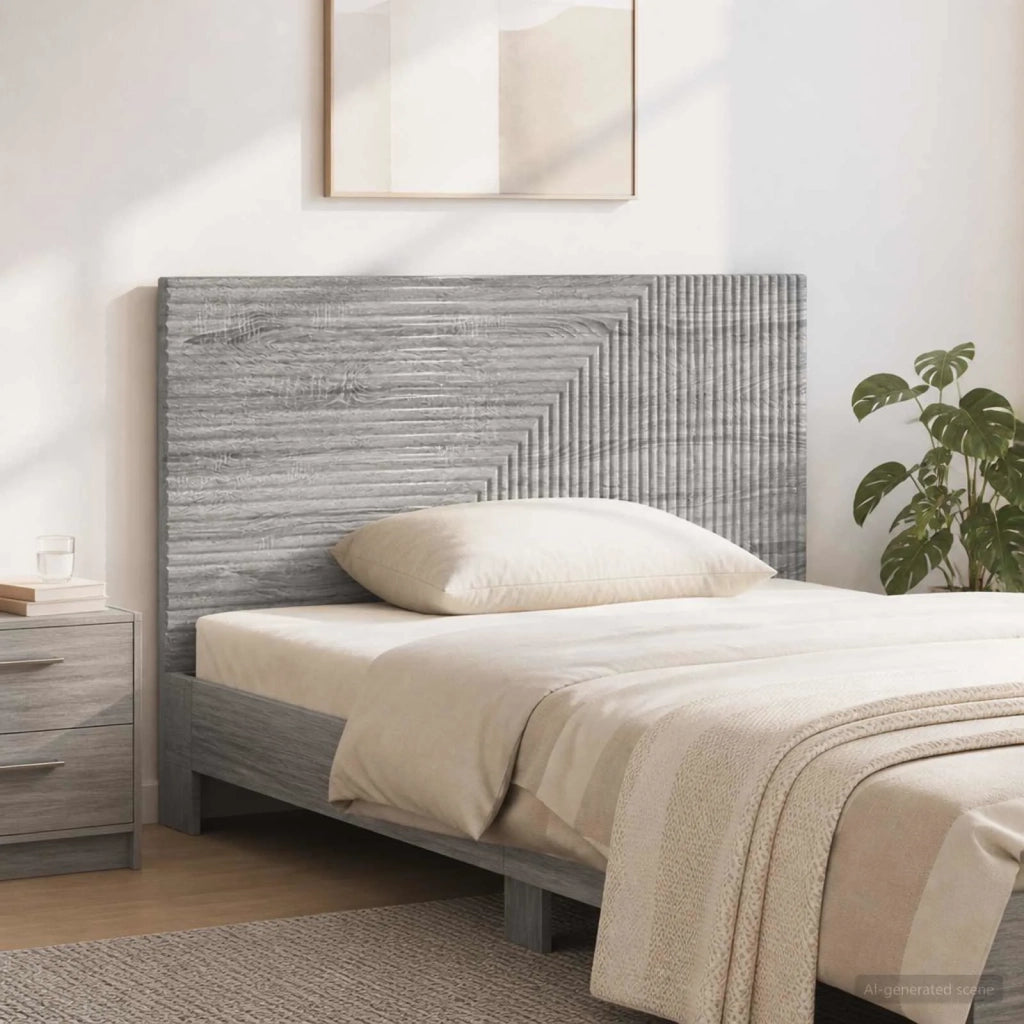 Testiera da Muro HAARLEM Sonoma grigio Legno ingegnerizzato 896981