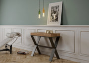Consolle Allungabile 90-290x40x77 cm in Nobilitato Marrone