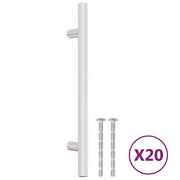 Maniglie per Mobili 20 pz Argento 128mm in Acciaio Inox CFW5637078