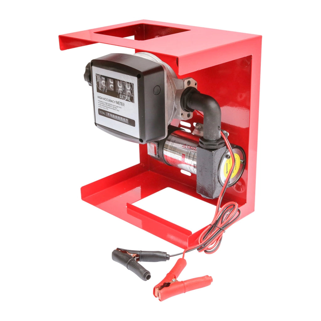 Kit pompa di trasferimento diesel da 12 V, portata 40 l/min con misuratore, tubo di aspirazione da 1,5 m, tubo di trasferimento da 4 m e pistola Breckner Germany