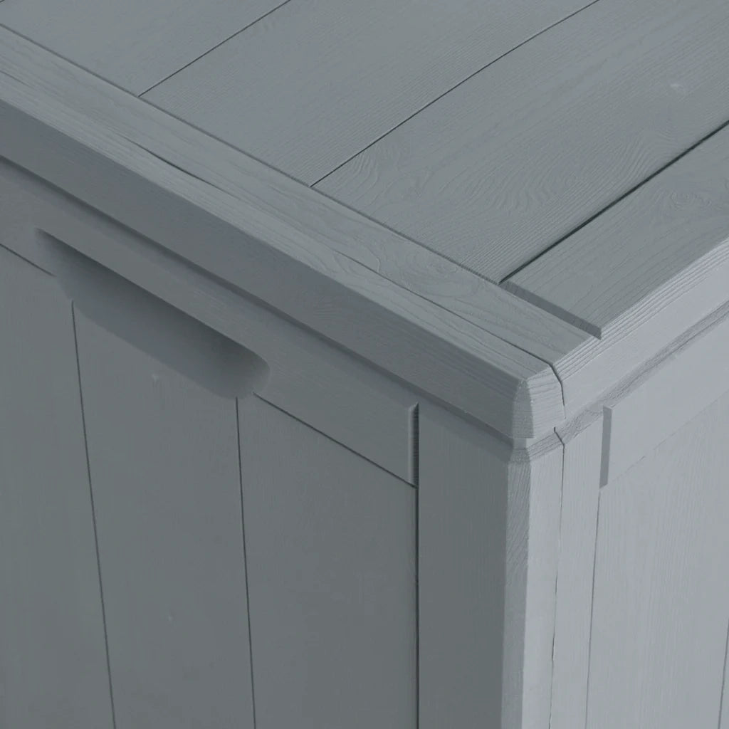 Baule da Giardino 90 L Grigio Aspetto legno in PP CFW9493753