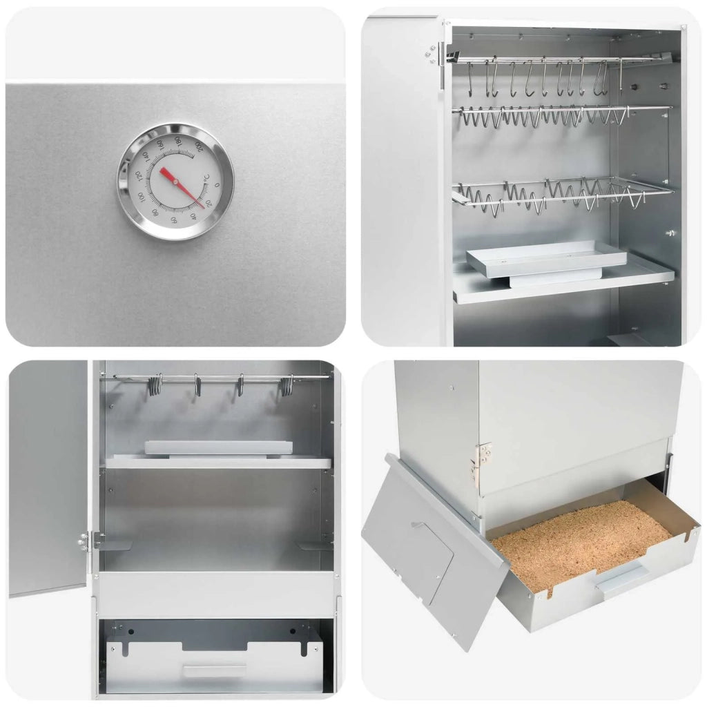 Forno Affumicatore 3 pcs 44,5 x 29 x 83 cm Acciaio zincato 3443034