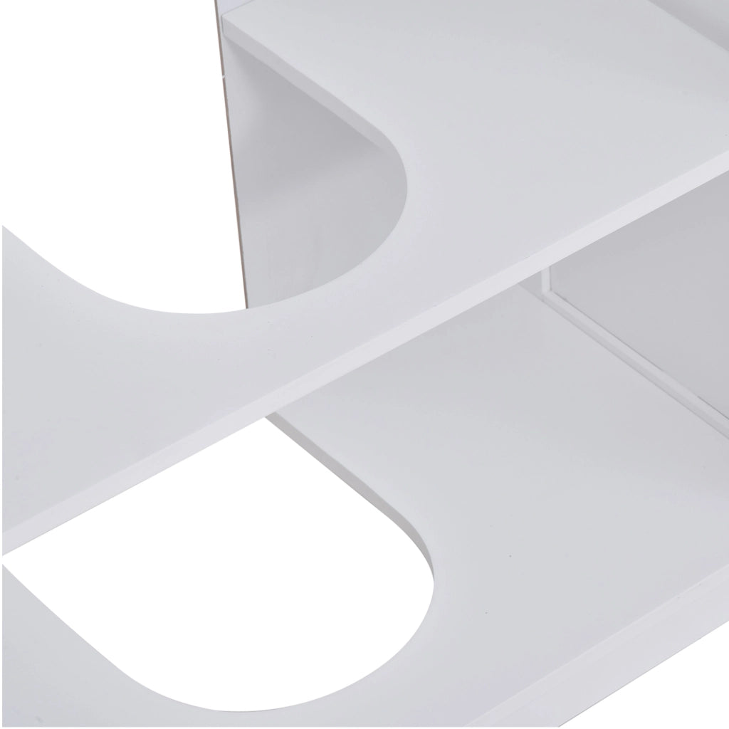 Mobile Sottolavabo per Bagno con Ripiano Regolabile ¨C Zephmum ¨C Bianco Grigio 60x30x60 cm
