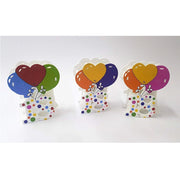 Trade Shop - Bomboniera Scatola 12pz. 18 Anni Palloncino Legno Portaconfetti Festa Compleanno -