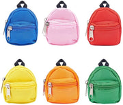 Accessori DIY per bambole - Poppentas Mini - 6 pezzi - 6,4 x 7,4 cm - Adatto per bambole da 10-40 cm - Accessori DIY - Borsa a rilievo carina