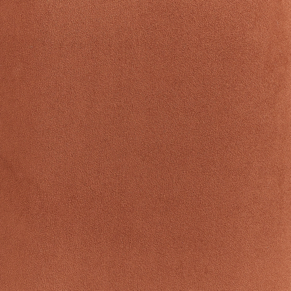 Poltrona morbida in poliestere arancione con gambe nere stile glamour retrò soggiorno