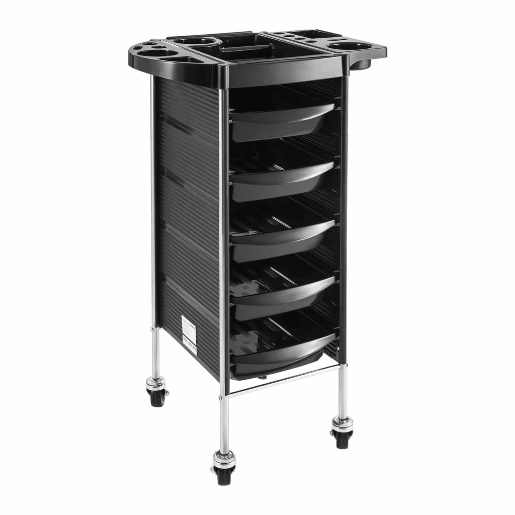 Tavolo da servizio parrucchiere 91 cm nero 14_0007819