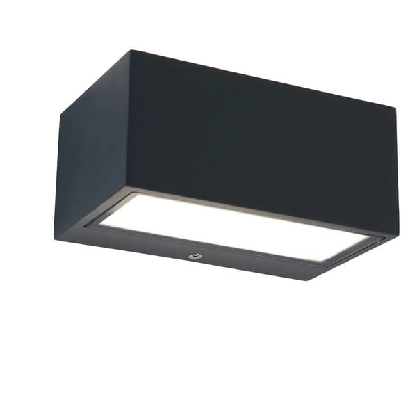 Applique esterna GEMINI antracite LED 11W IP54 Lutec