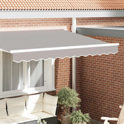 Sostituzione della mantovana per tenda-Tessuto di Ricambio per Mantovana da Tenda Grigio Chiaro 2,5 m