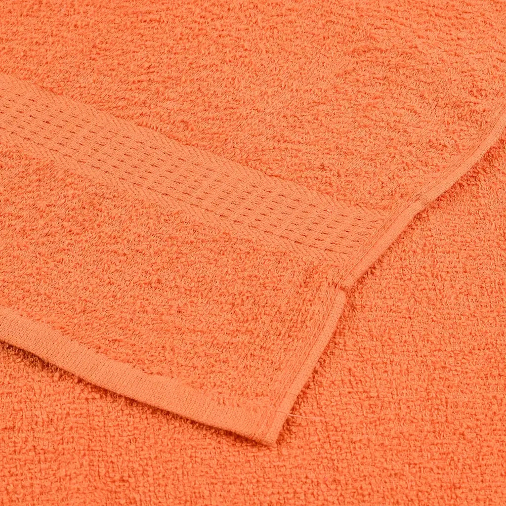 vidaXL Asciugamani Sauna 2 pz Arancioni 80x200cm 360g/m² 100% Cotone