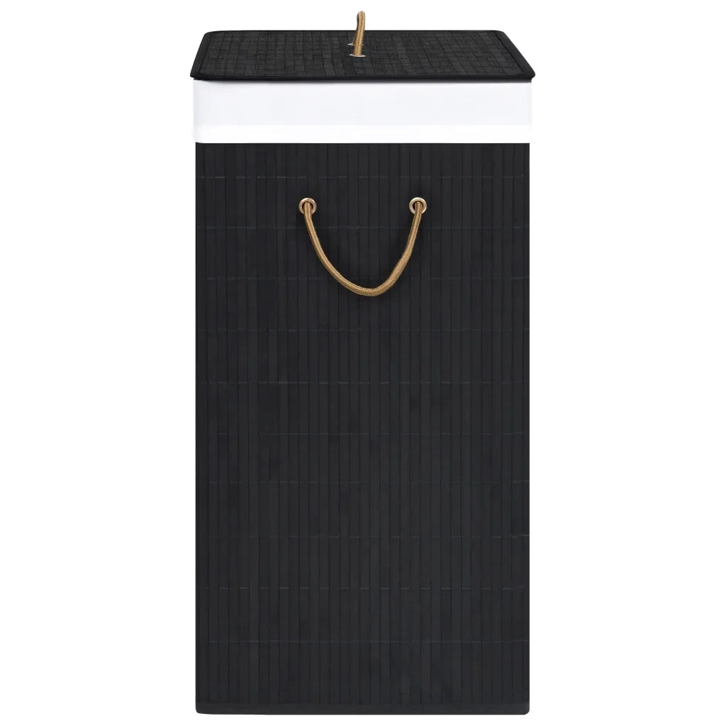 Cesto Portabiancheria in BambÃ¹ Nero 100 L cod mxl 51316