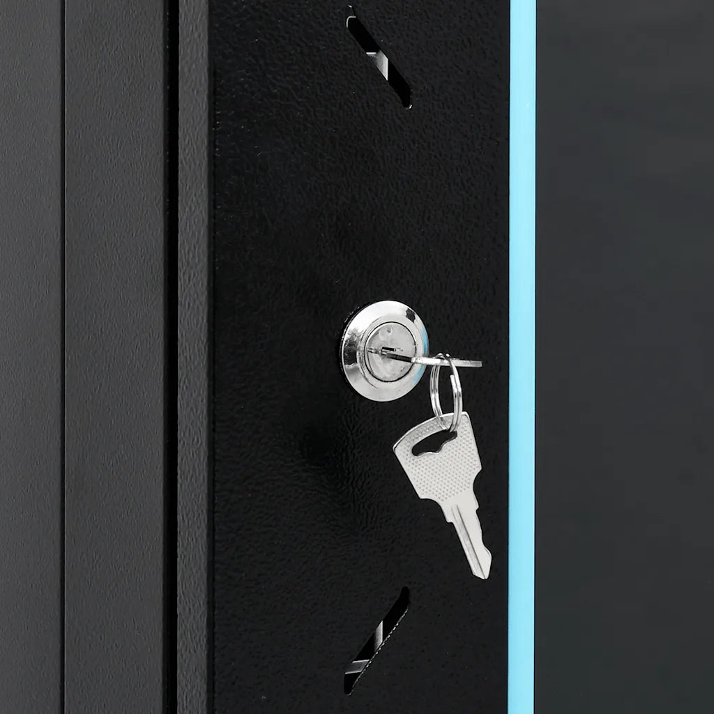 Armadietto di Rete 15U con Ruote Girevole 19" IP20 60x45x86 cm