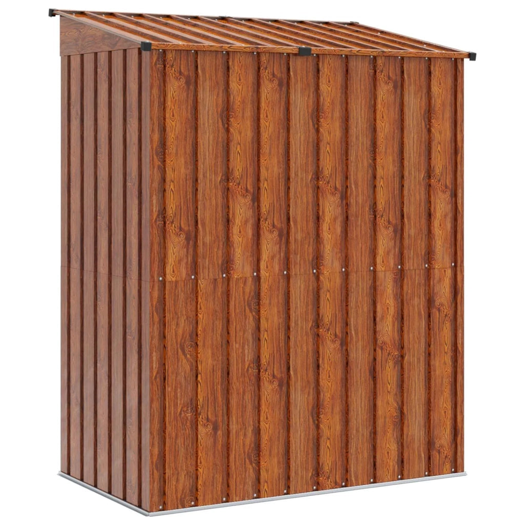 Casette da giardino Marrone 137 x 81 x 180 cm Metallo 42011292