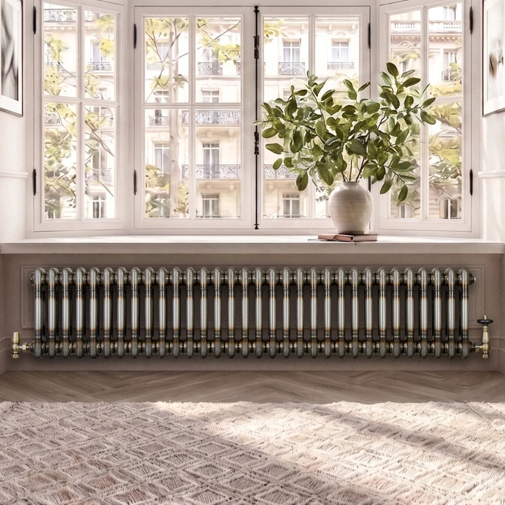 Radiatore 2 Colonne Orizzontale Metallo Grezzo 300x1460 mm