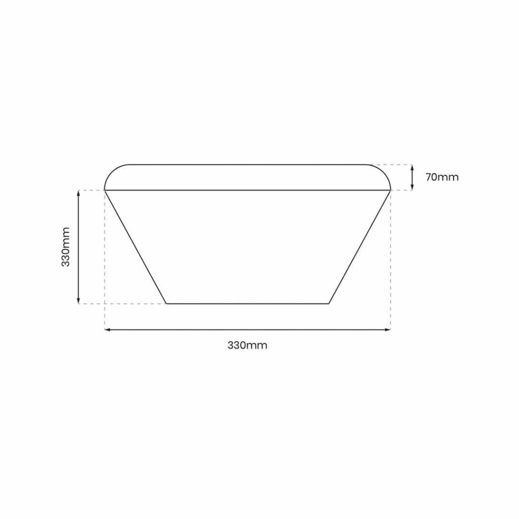 Plafoniera LED Milagro Nemo quadrata 33cm 17W 4000K nera