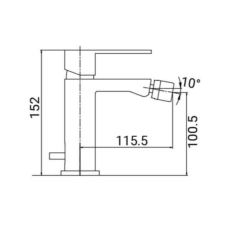 Rubinetto bidet serie esse2