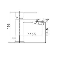 Rubinetto bidet serie esse2