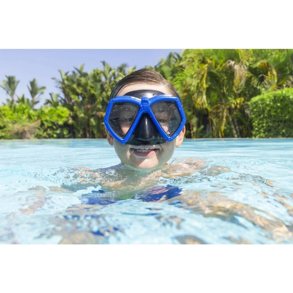 Trade Shop - Maschera Eversea Dive Lenti In Policarbonato 7-14 Anni Colori Assortiti 22040 -