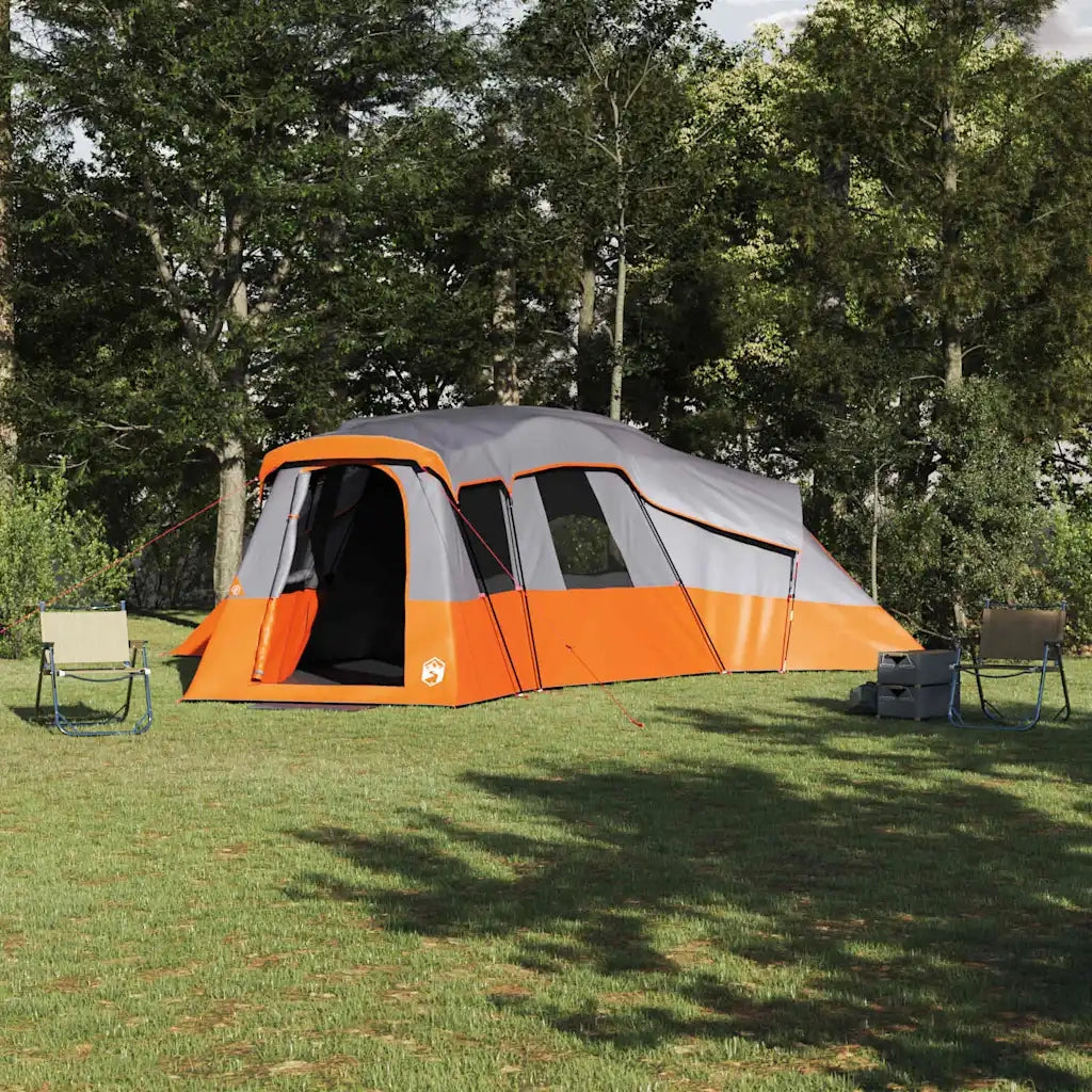 Tenda Familiare Grigio e arancione 762 x 655 x 218 cm taffetà 42001156