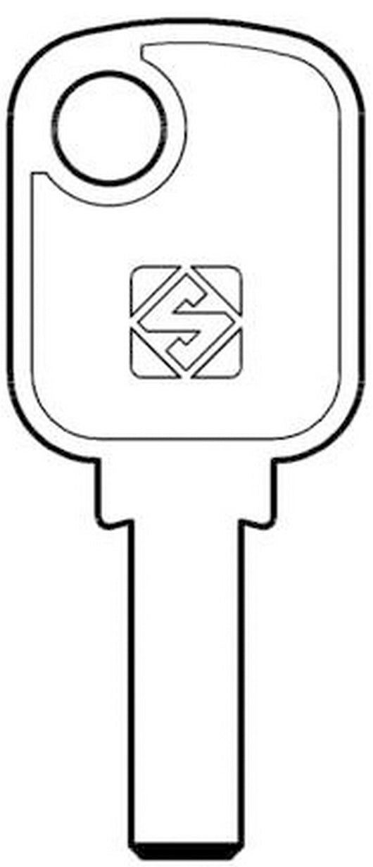 chiavi punzonate silca scu1(kyr) gr.2 cod:ferx.4292