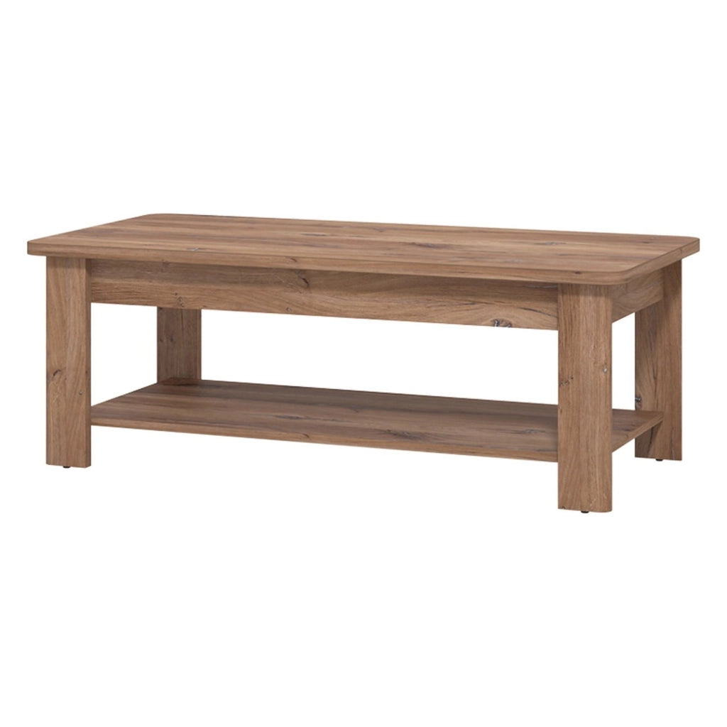 Pella, Tavolino da Salotto un Vano, 124x60x45h cm Marrone Noce