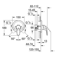 Rubinetto incasso doccia grohe serie swift / start eco