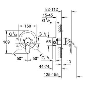 Rubinetto incasso doccia grohe serie swift / start eco