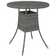Tavolo da Giardino Grigio 70x70x73 cm in Polyrattan cod mxl 47948