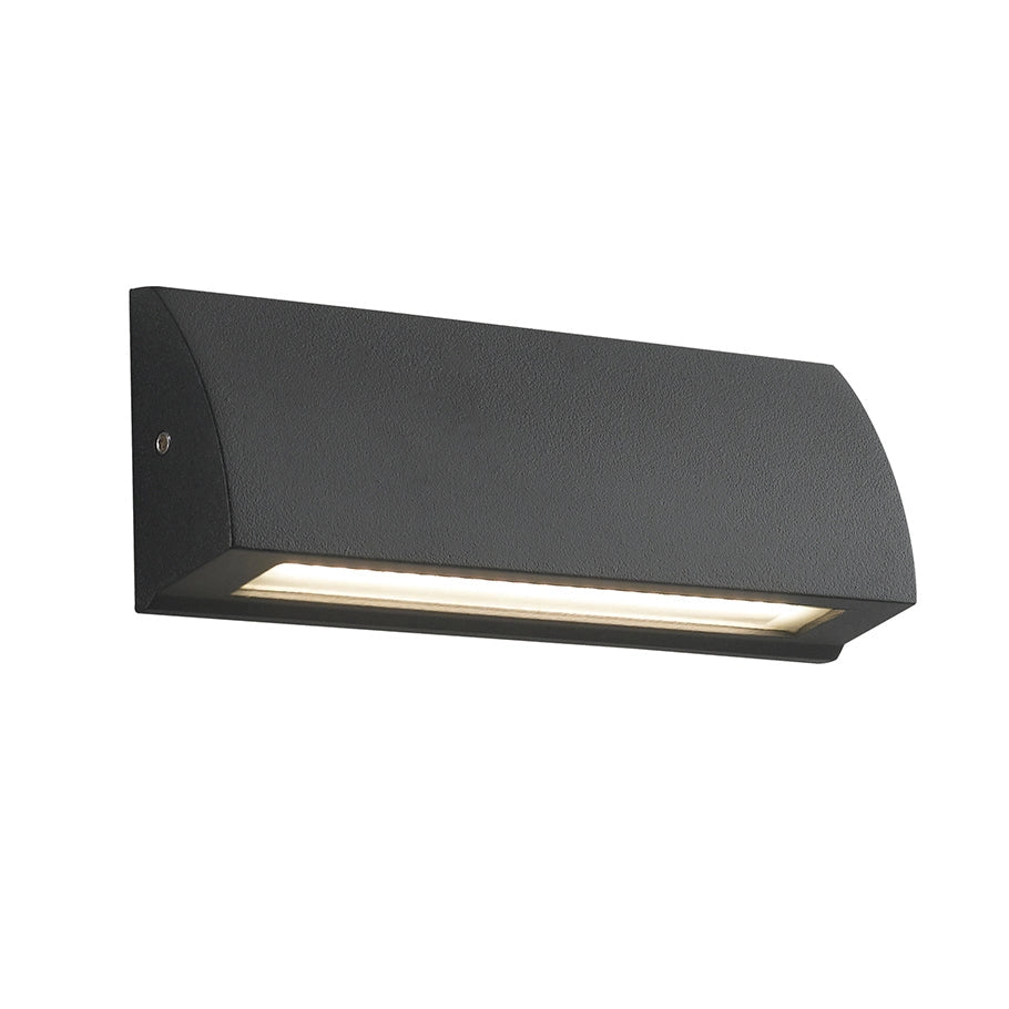 APPLIQUE LED SEGNAPASSI SHELBY ANTRACITE 6W 670LM CCT 3000K / 4000KIP54 17X3,2X6CM