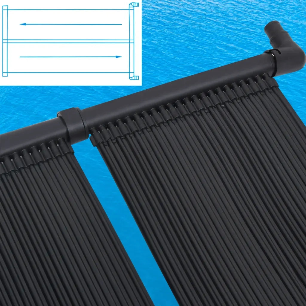 Pannelli Solari Riscaldatori per Piscina 2 pz 80x310 cm CFW9237654