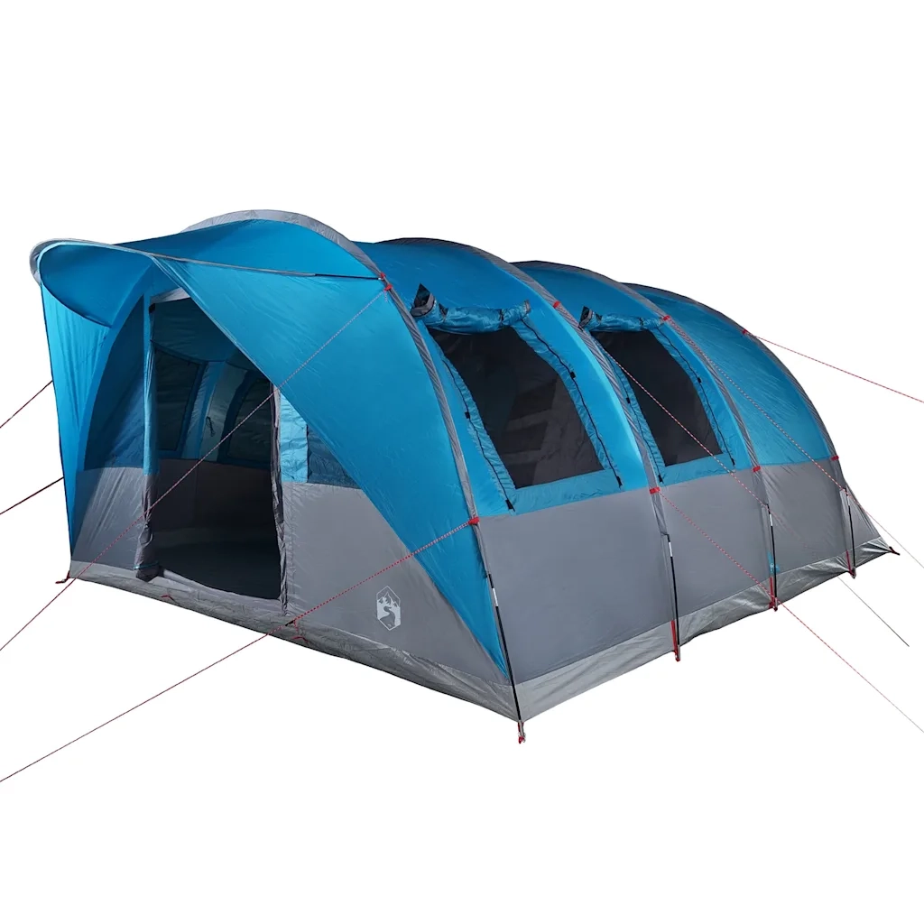 Tenda Familiare a Tunnel per 7 Persone Blu Impermeabile 94626