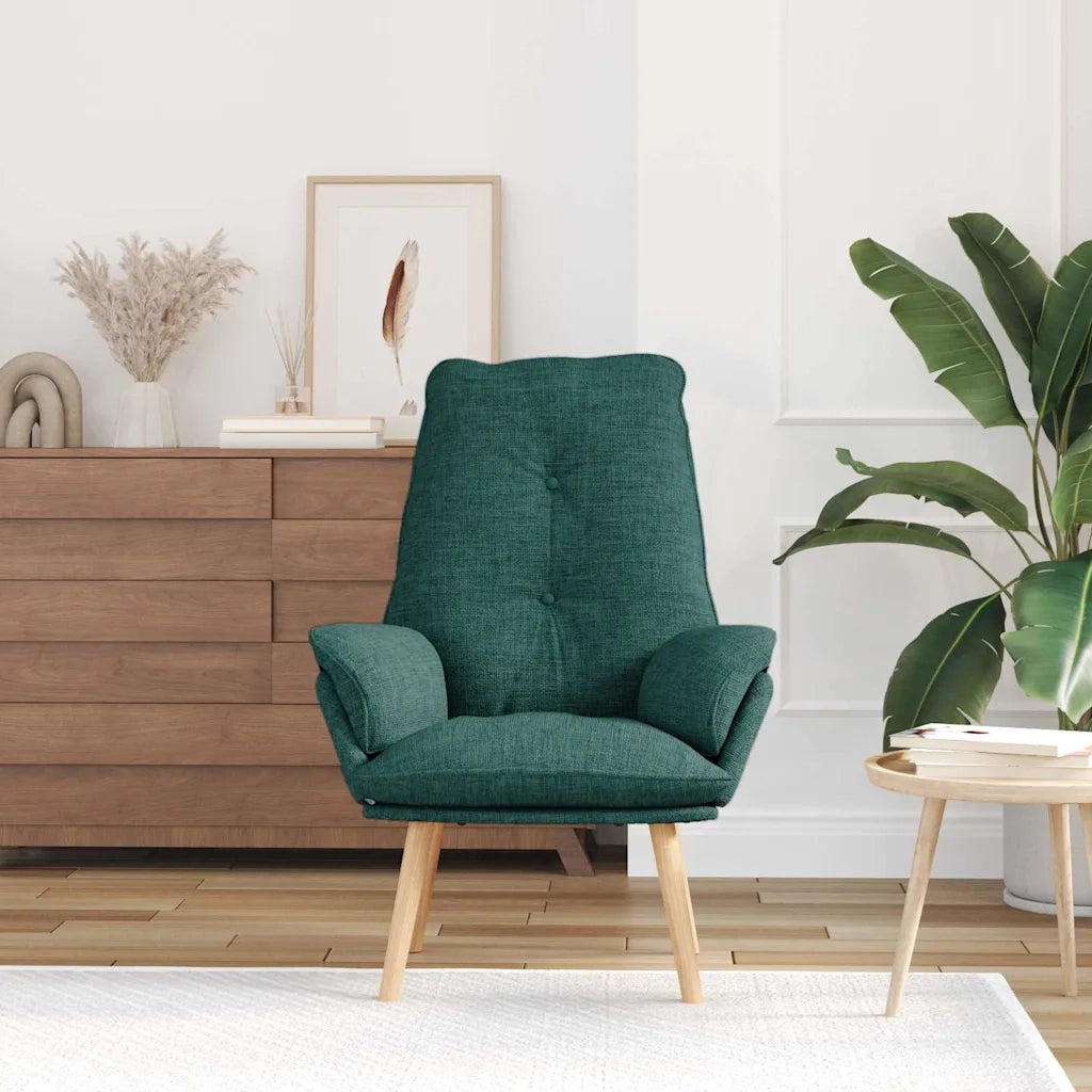 Divano Sedia-Poltrona Verde Scuro 69 x 74 x 93 cm Tessuto e Compensato 245269