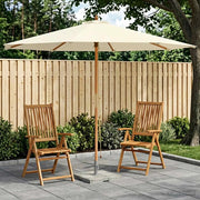 Ombrello da giardino Ø 300 x 248 cm Legno di Eucalipto Massello 42041406