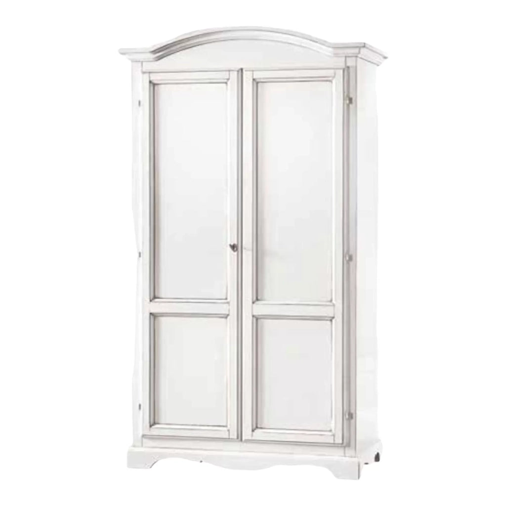 Armadio classico 2 ante in legno bianco 107x55x197 (1275) - Mobili 2G