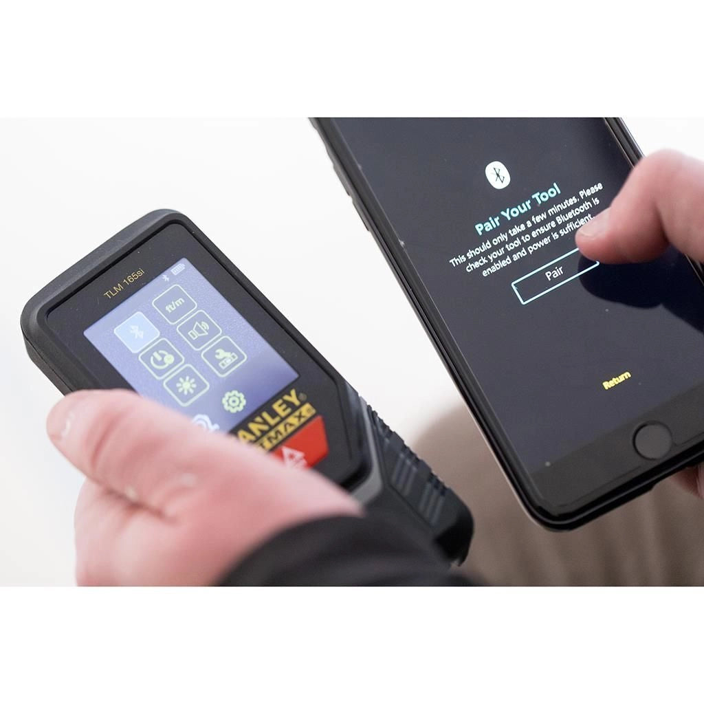 Stanley STHT1-77142 TLM165I Distanziometro laser 60 m Bluetooth IP54 touchscreen retroilluminato colore Nero