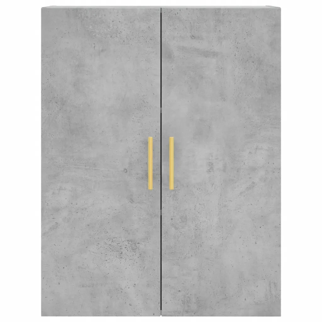 Credenza-Buffet-Armadio da cucina Grigio Cemento 69,5x34x180 cm in Legno Multistrato 426666
