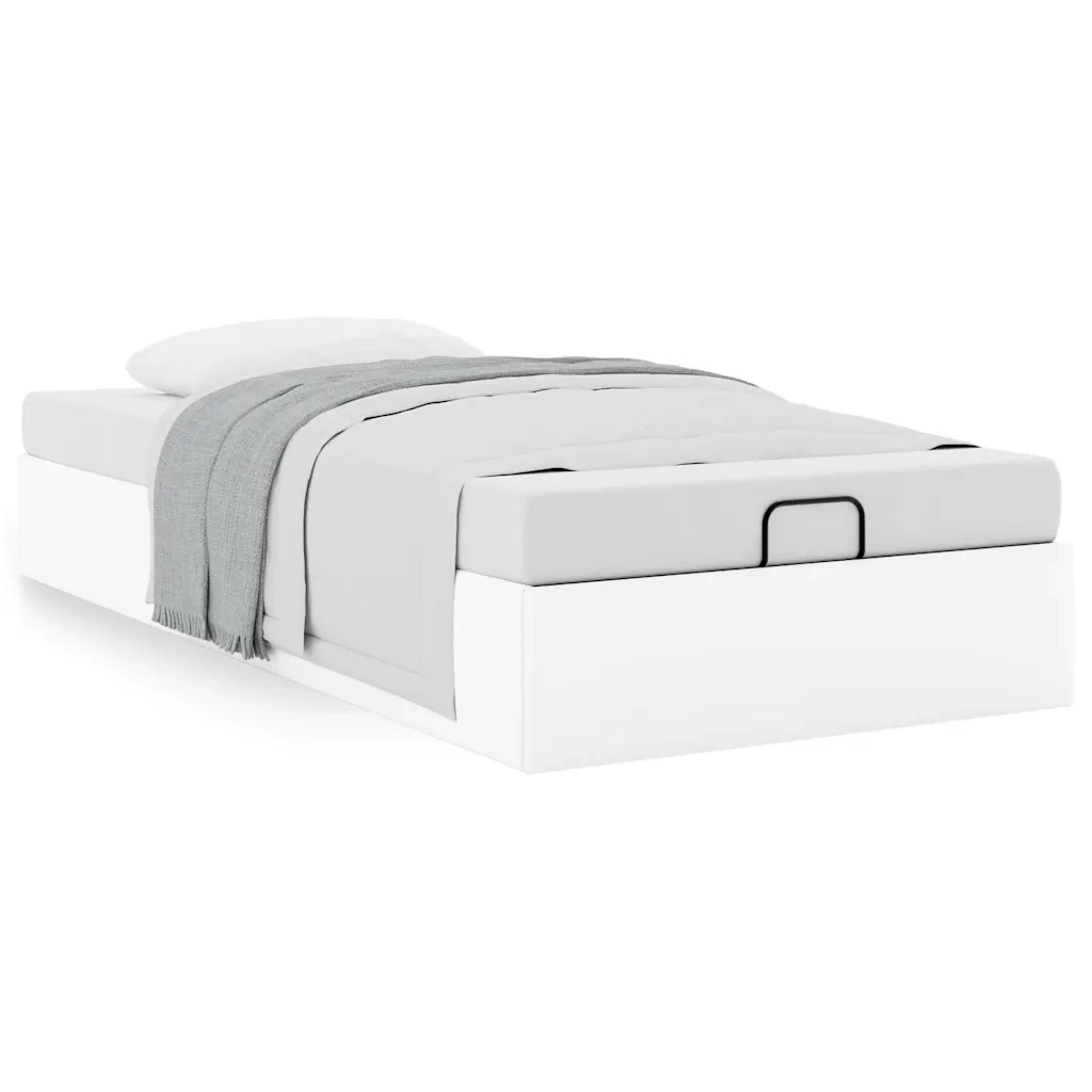 Struttura Letto Pouf senza Materasso 90x190 cm Similpelle 3310775