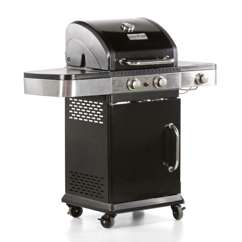 Barbecue a Gas GPL 3 Bruciatori 122x57x112cm Dallas Nero