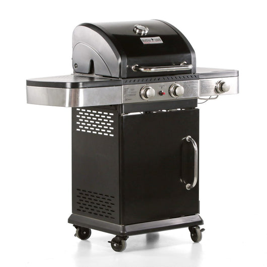 Barbecue a Gas GPL 3 Bruciatori 122x57x112cm Dallas Nero