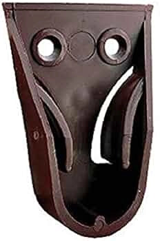 Reggitubo con perno laterale per tubo tondo 18 mm colore marrone confezione 200 pezzi in plastica per armadi Marazzi