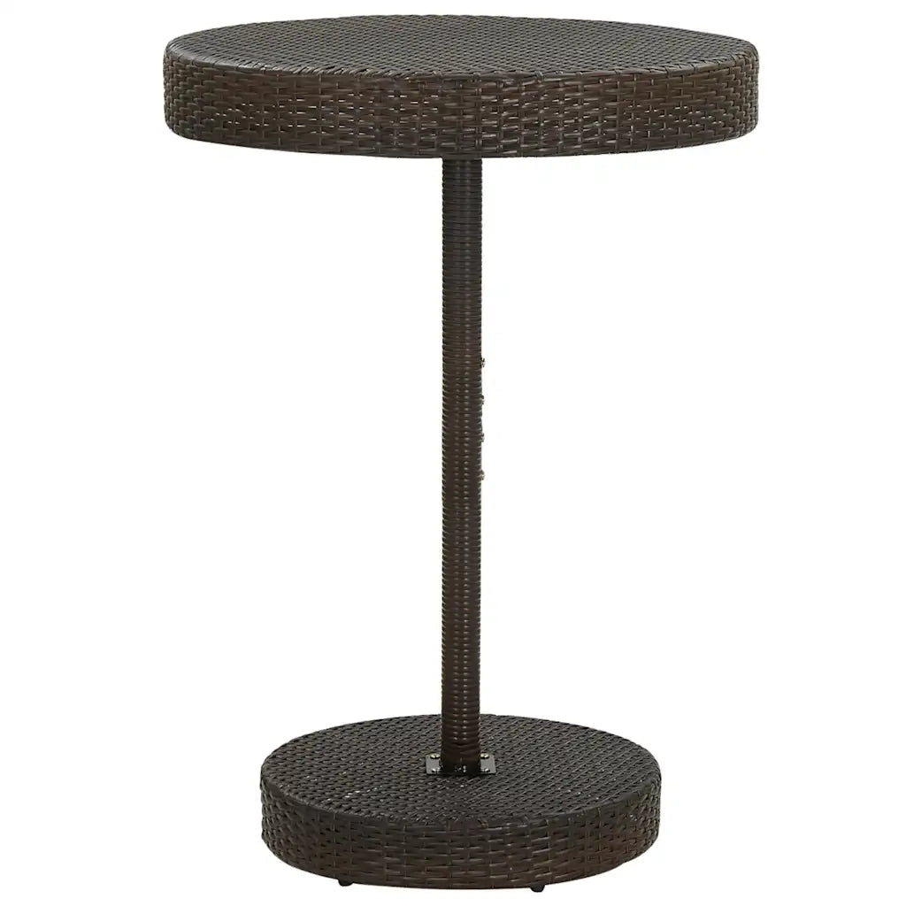 Set Bar da Giardino 5 pz | Set Salotto da Giardino con Cuscini in Polyrattan Marrone