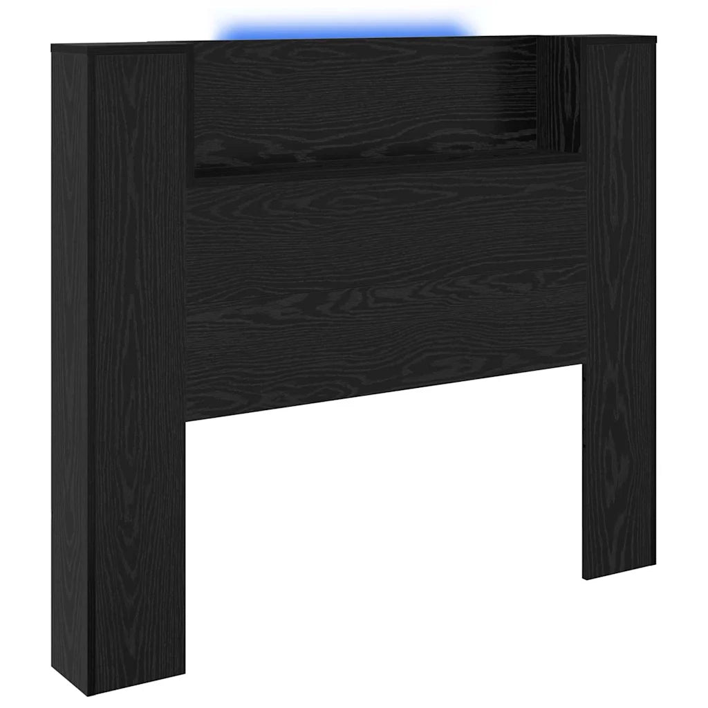 Testiera | Testata Rovere Nero 120 x 15 x 103,5 cm Legno multistrato
