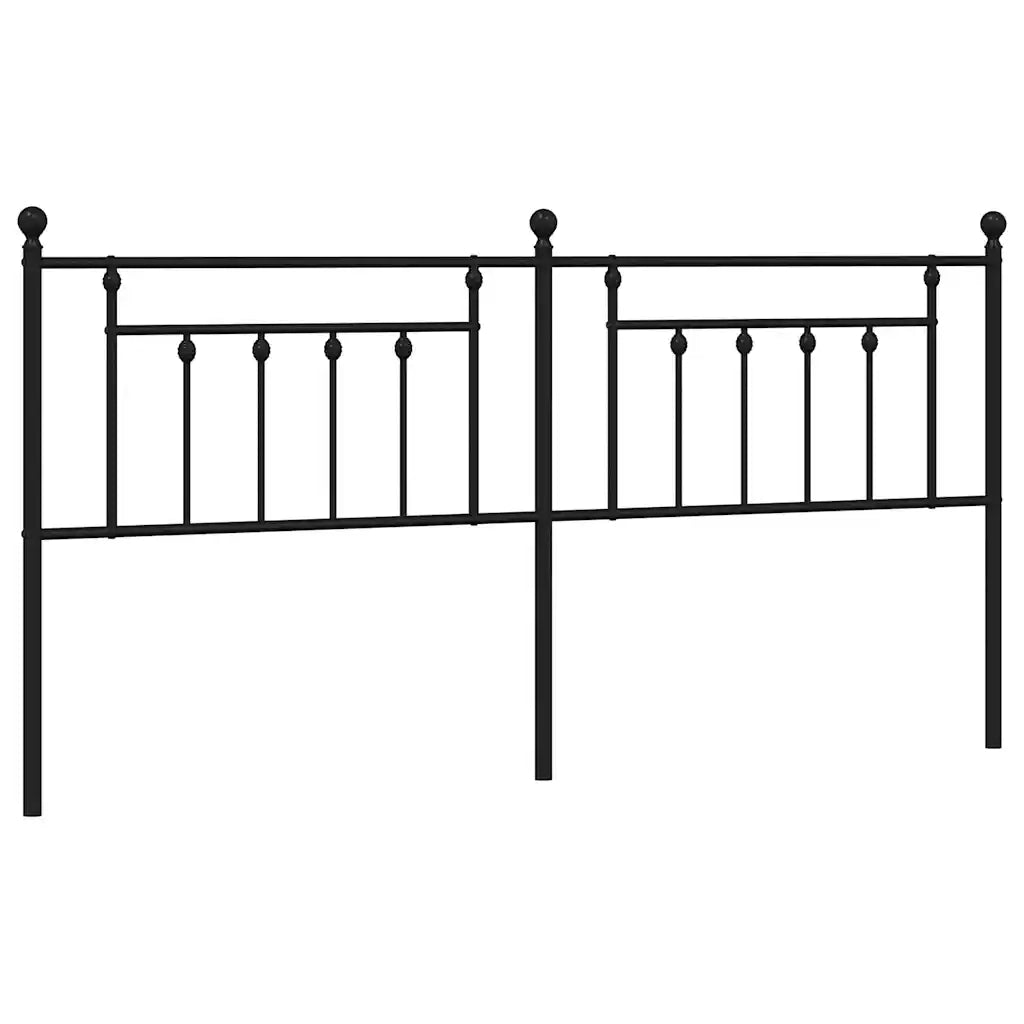 Testiera in Metallo-Testiera in Ferro-Testata Nero 200 cm 511622