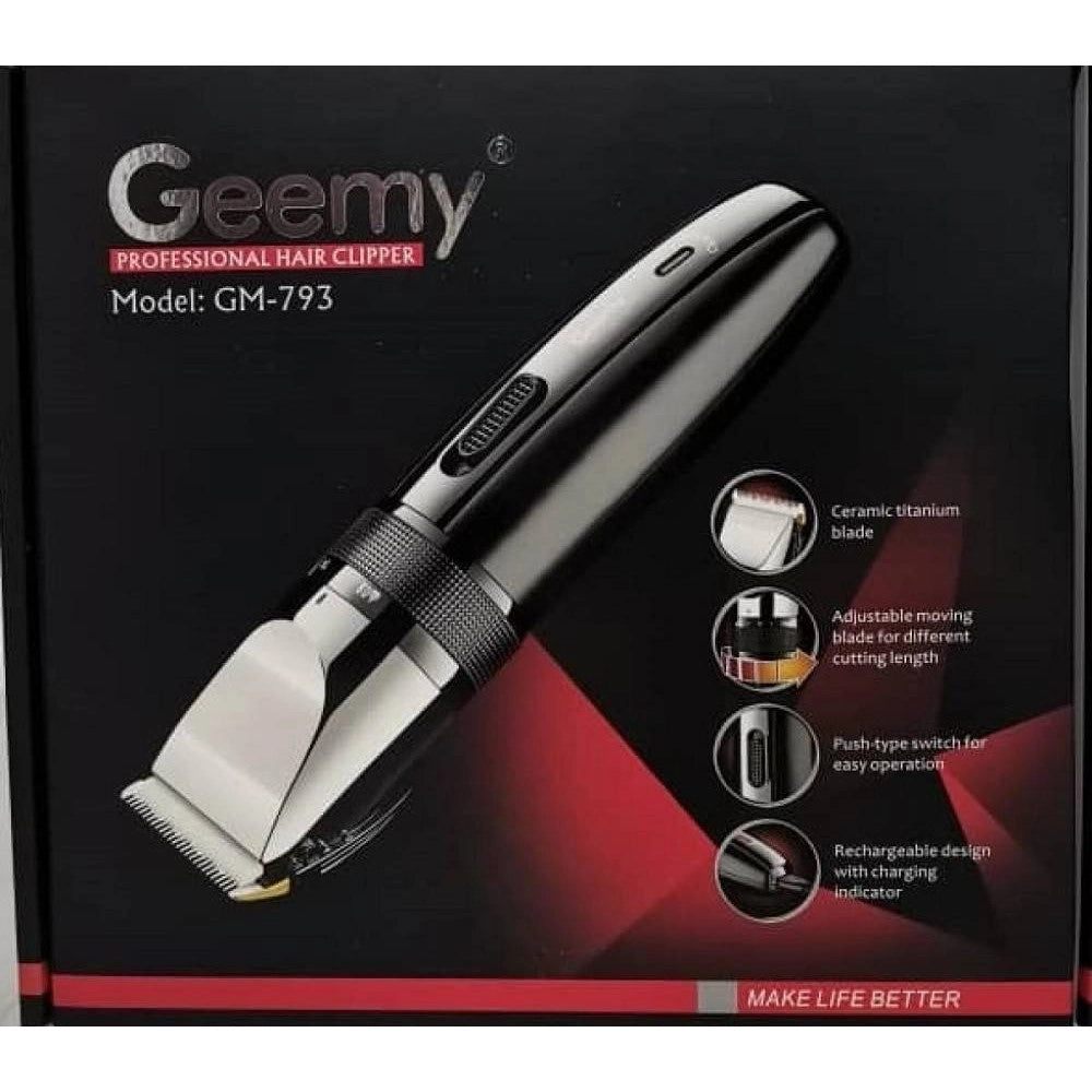Trade Shop - Taglia Capelli Professionale A Batteria Trimmer Per Capelli Barba Geemy Gm-793 -