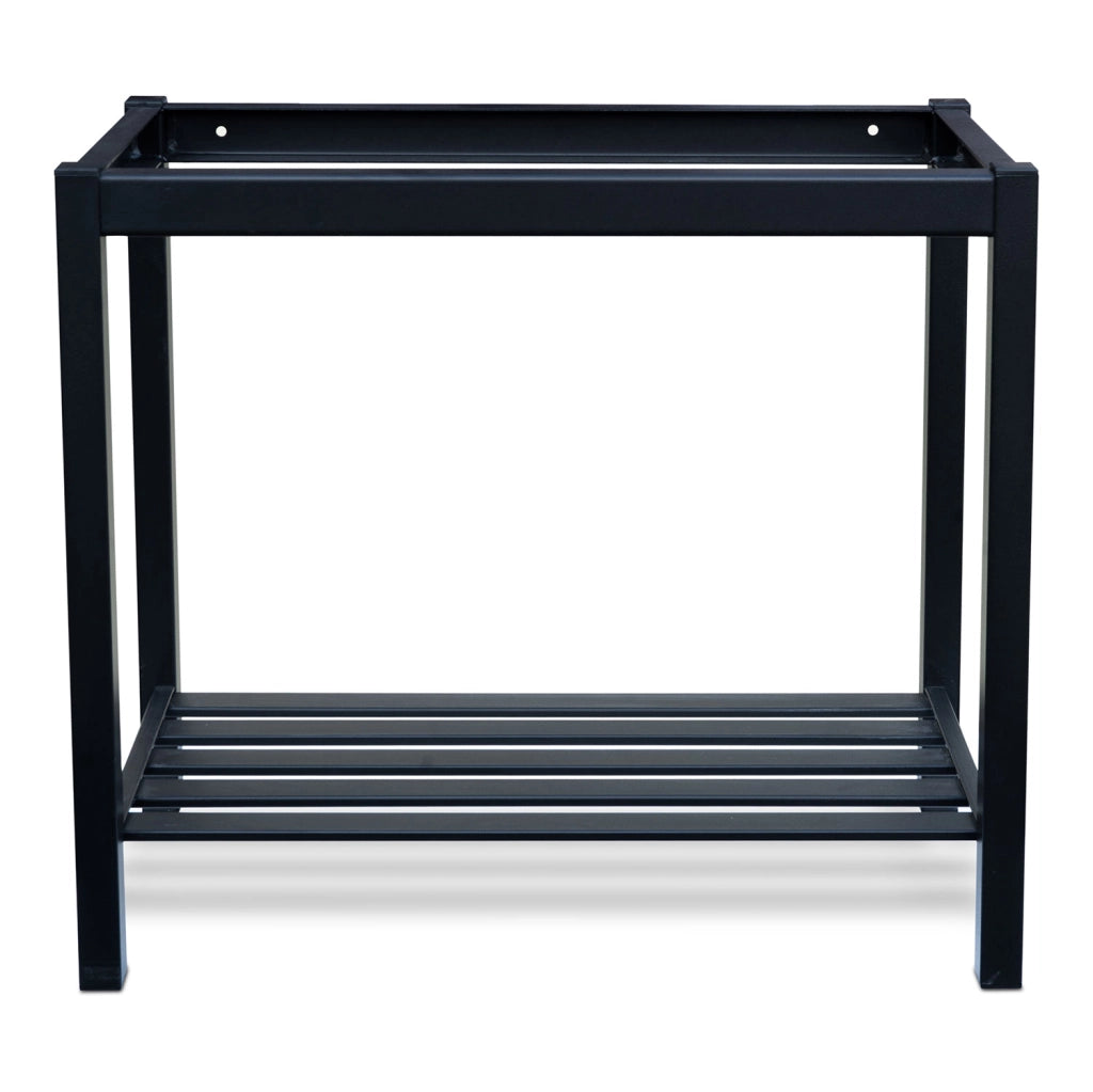 Struttura di Supporto per Lavello 76,5x38,5x67 cm in Ferro Zincato Nero