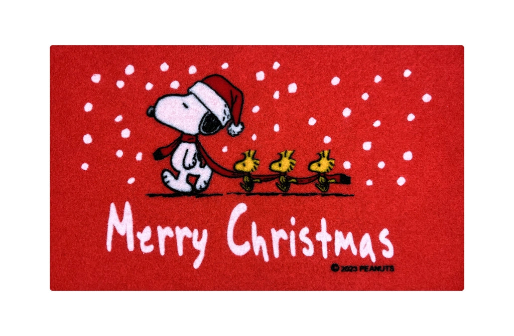 Zerbino Ingresso Natalizio Rettangolare 40 x 60 Cm Tappeto Ingresso Asciugapassi Tappetino Antiscivolo Interno Estero Idea Regalo Natale  - Dis1 Natale