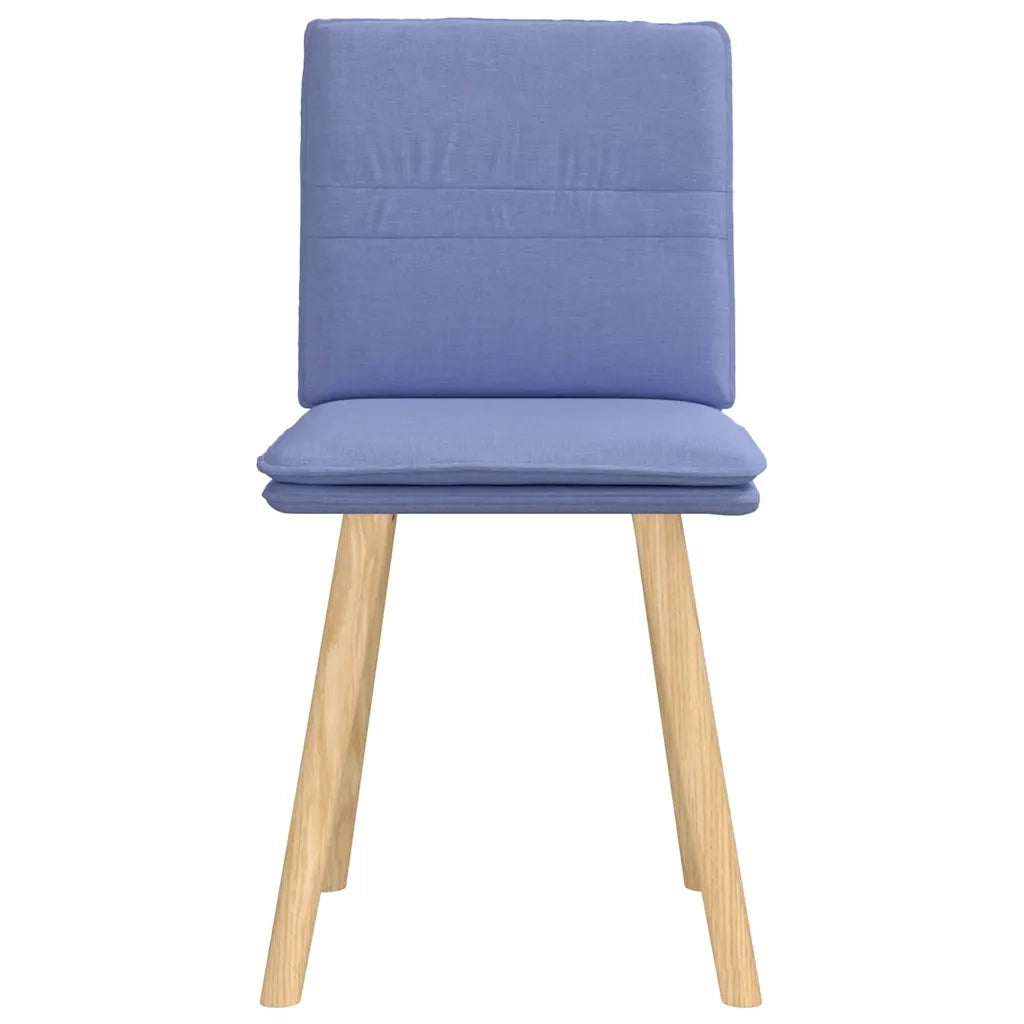 Sedie da Pranzo 2 pz Blu Jeans in Tessuto 4101265